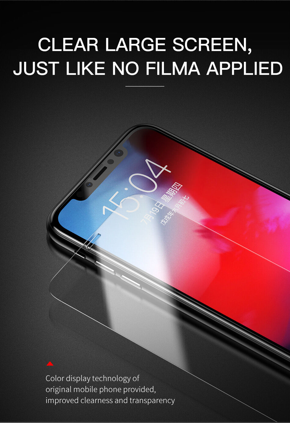 BASEUS gehard glas voor de voor- en achterzijde van de ramen voor iPhone XS Max.