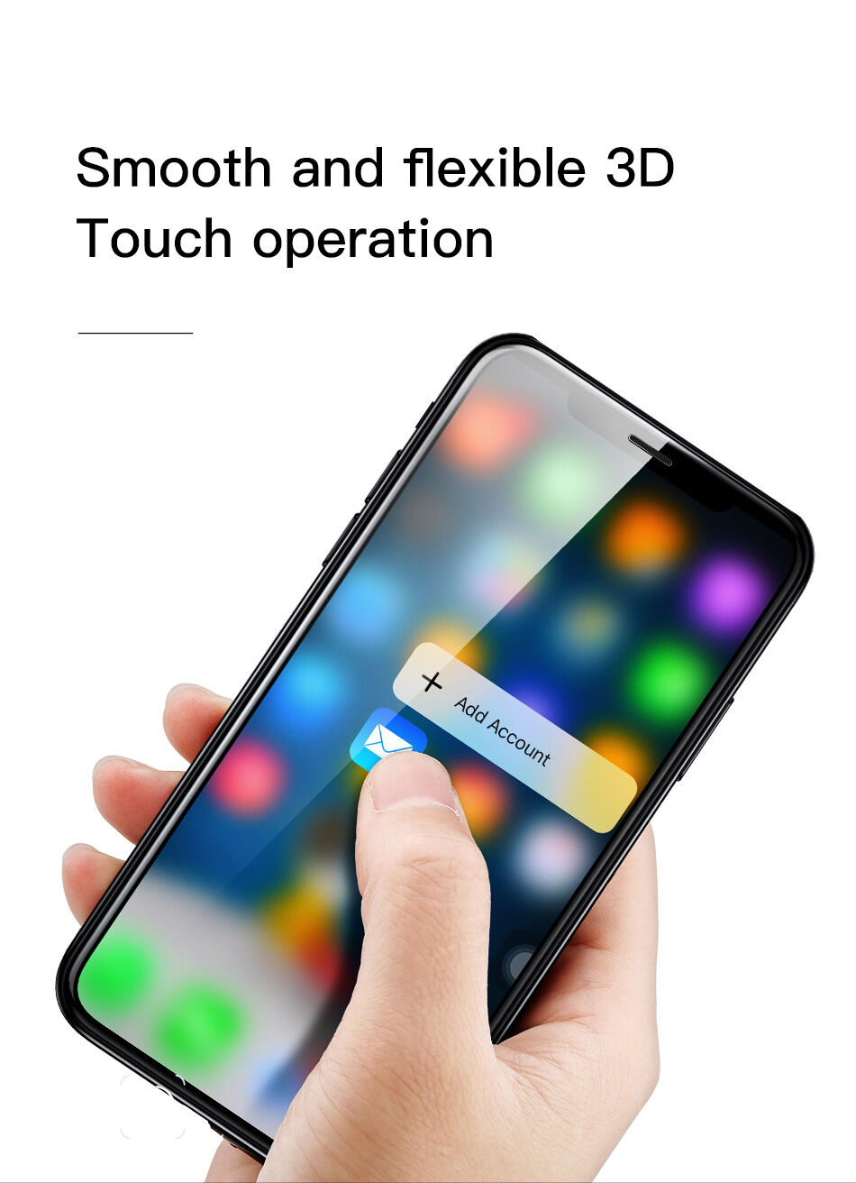 BASEUS gehard glas voor de voor- en achterzijde van de ramen voor iPhone XS Max.