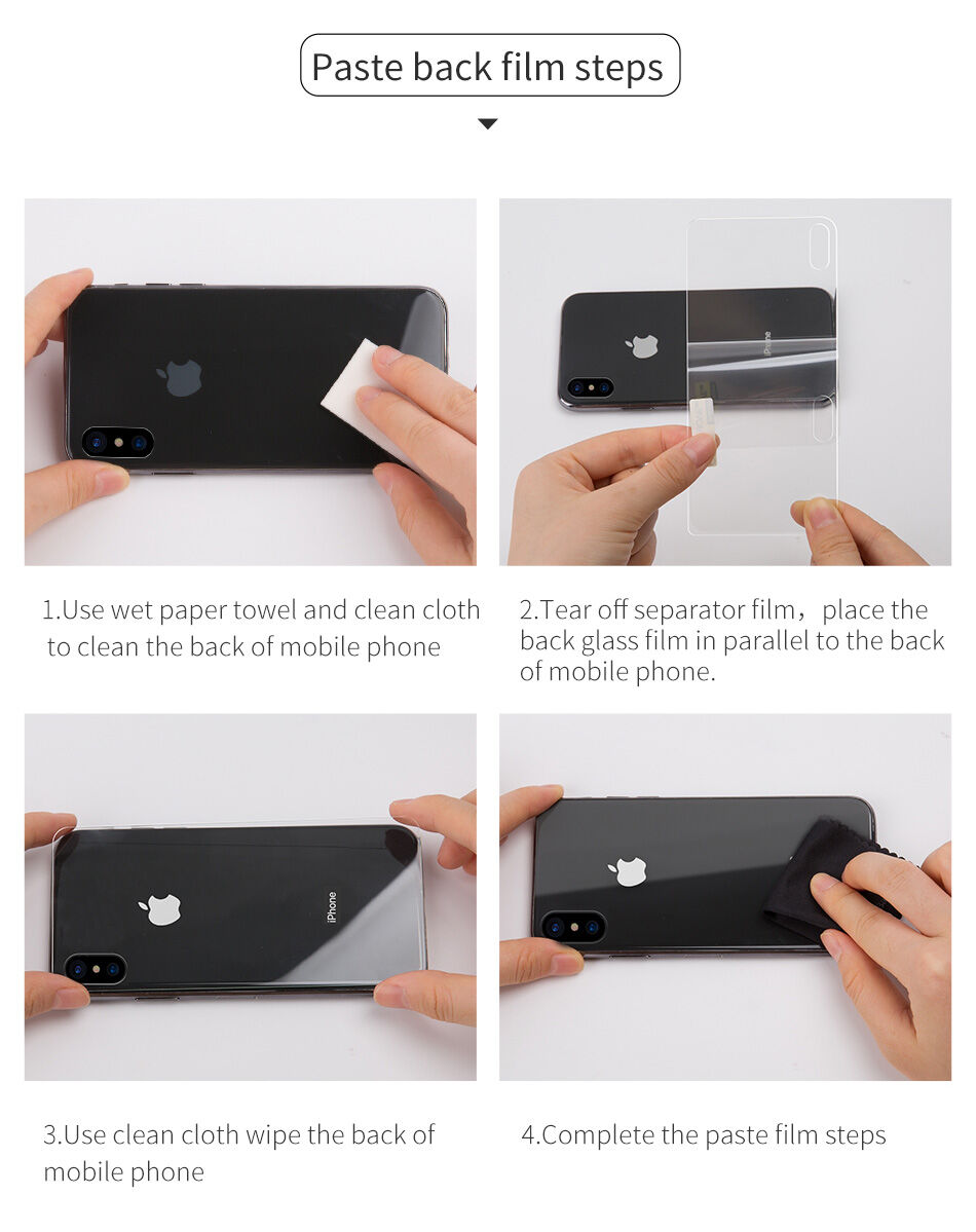 BASEUS gehard glas voor de voor- en achterzijde van de ramen voor iPhone XS Max.