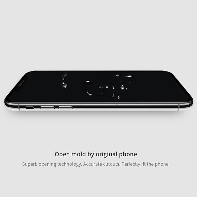 NILLKIN gehard 3D-glas voor iPhone XS Max. - zwart