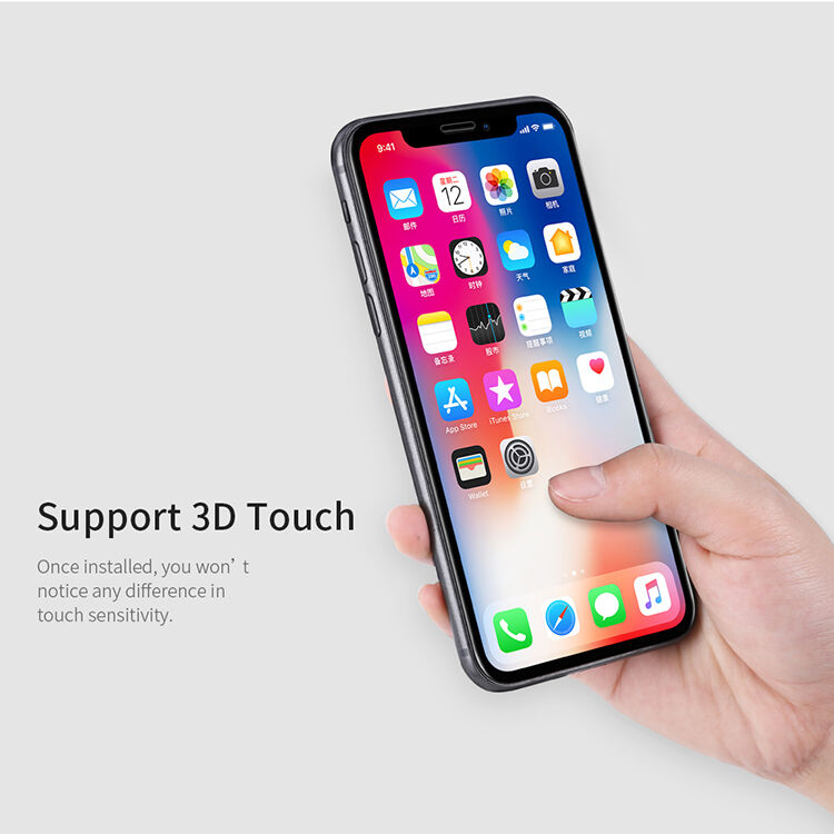 NILLKIN gehard 3D-glas voor iPhone XS Max. - zwart
