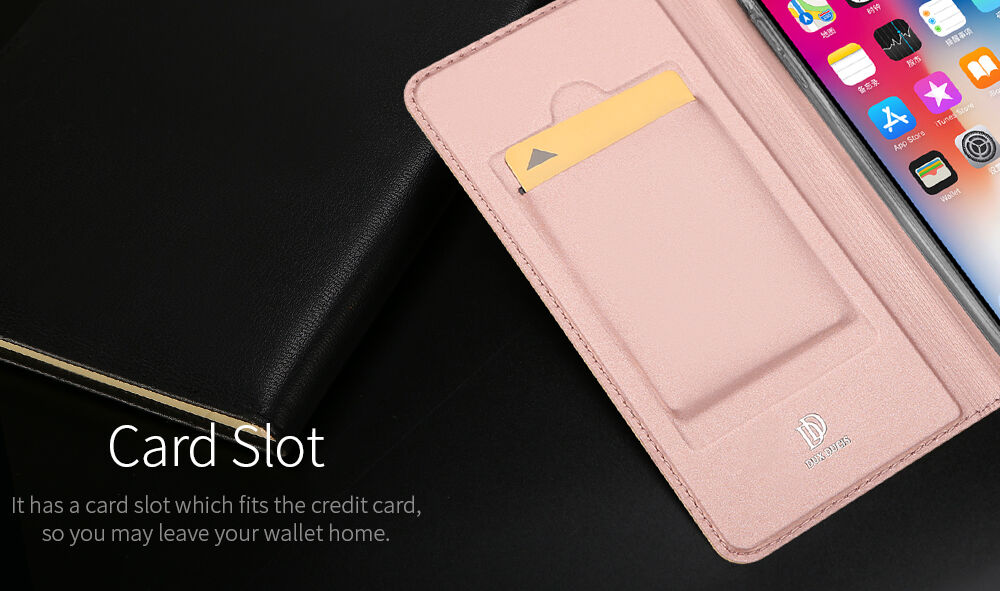 DUX DUCIS flip case voor iPhone XS Max. - grauw
