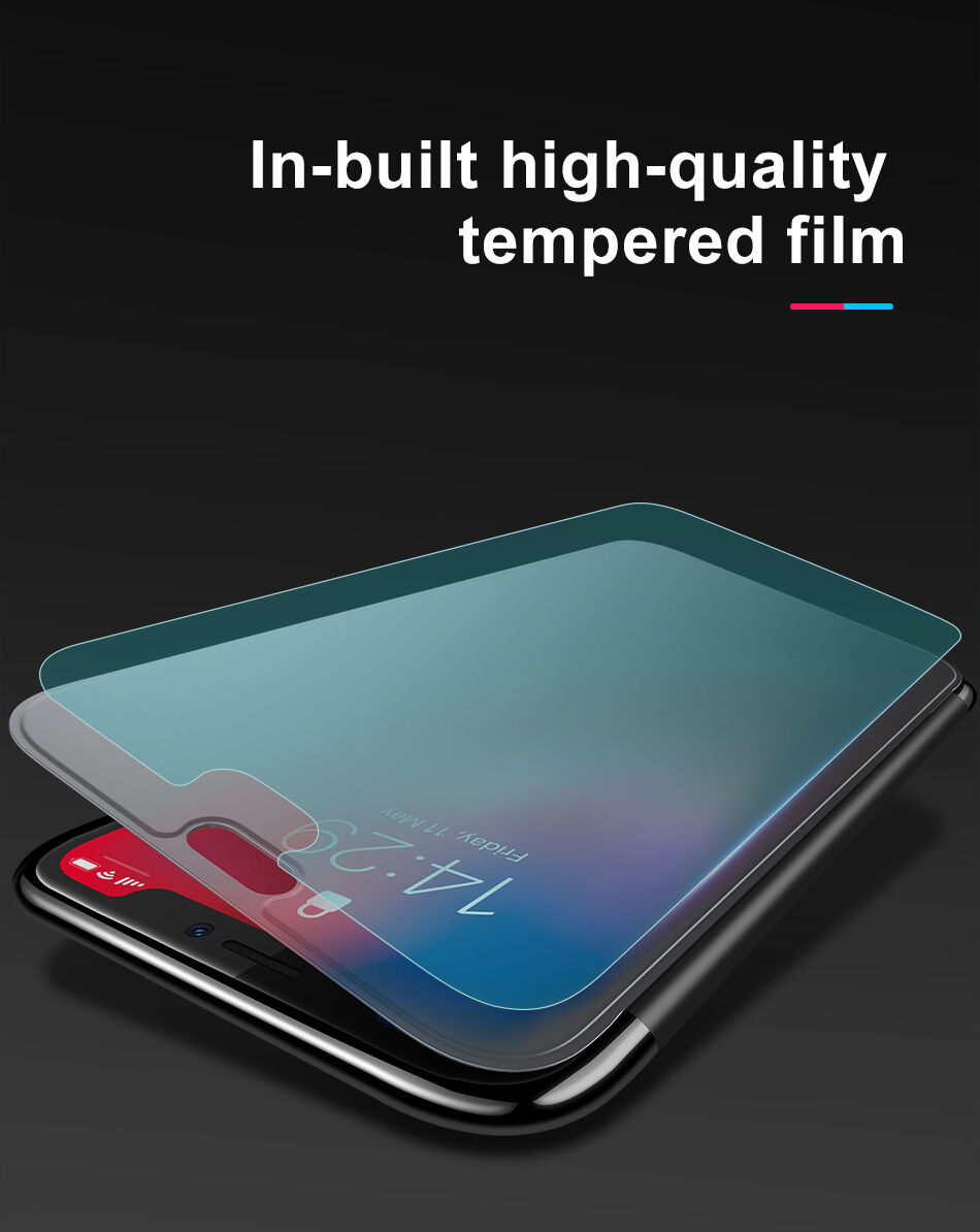 BASEUS flip case voor iPhone XR - zwart