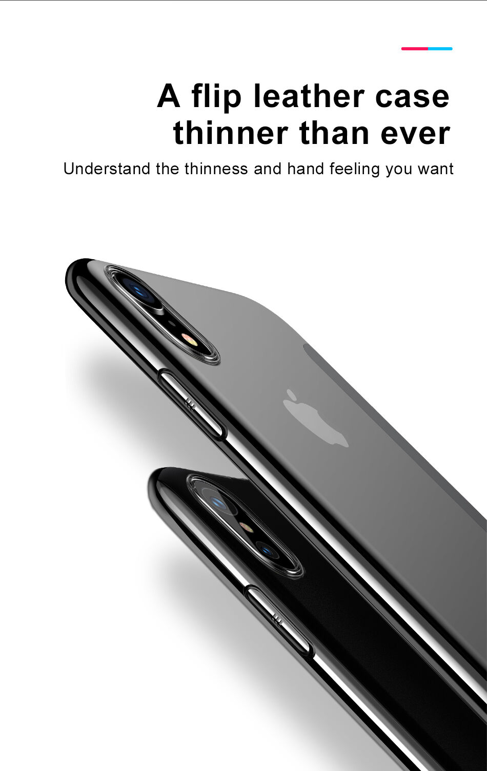 BASEUS flip case voor iPhone XR - zwart