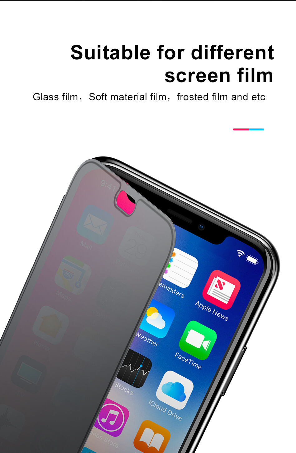 BASEUS flip case voor iPhone XR - zwart