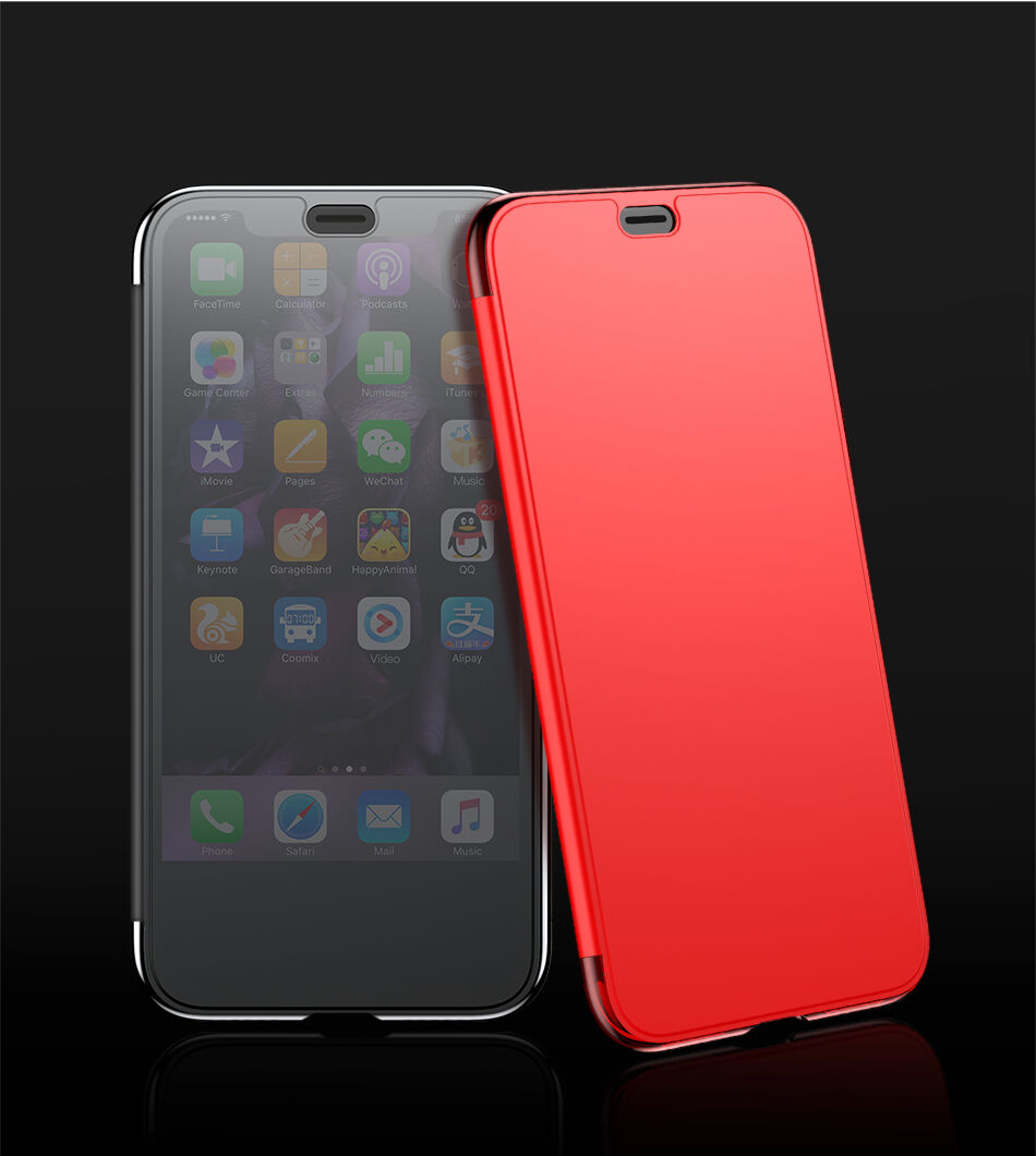 BASEUS flip case voor iPhone XR - rood
