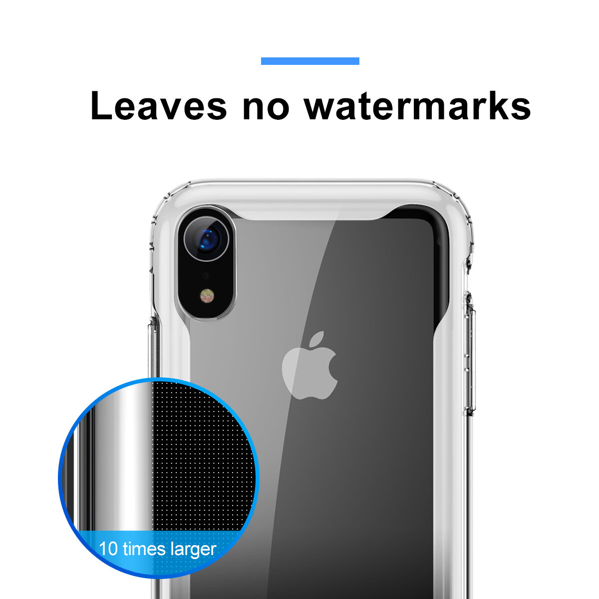 BASEUS pantser doorzichtige afdekking met frame voor iPhone XR - zwart