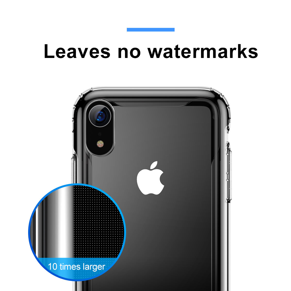 BASEUS pantser doorzichtige afdekking met frame voor iPhone XR - zwart