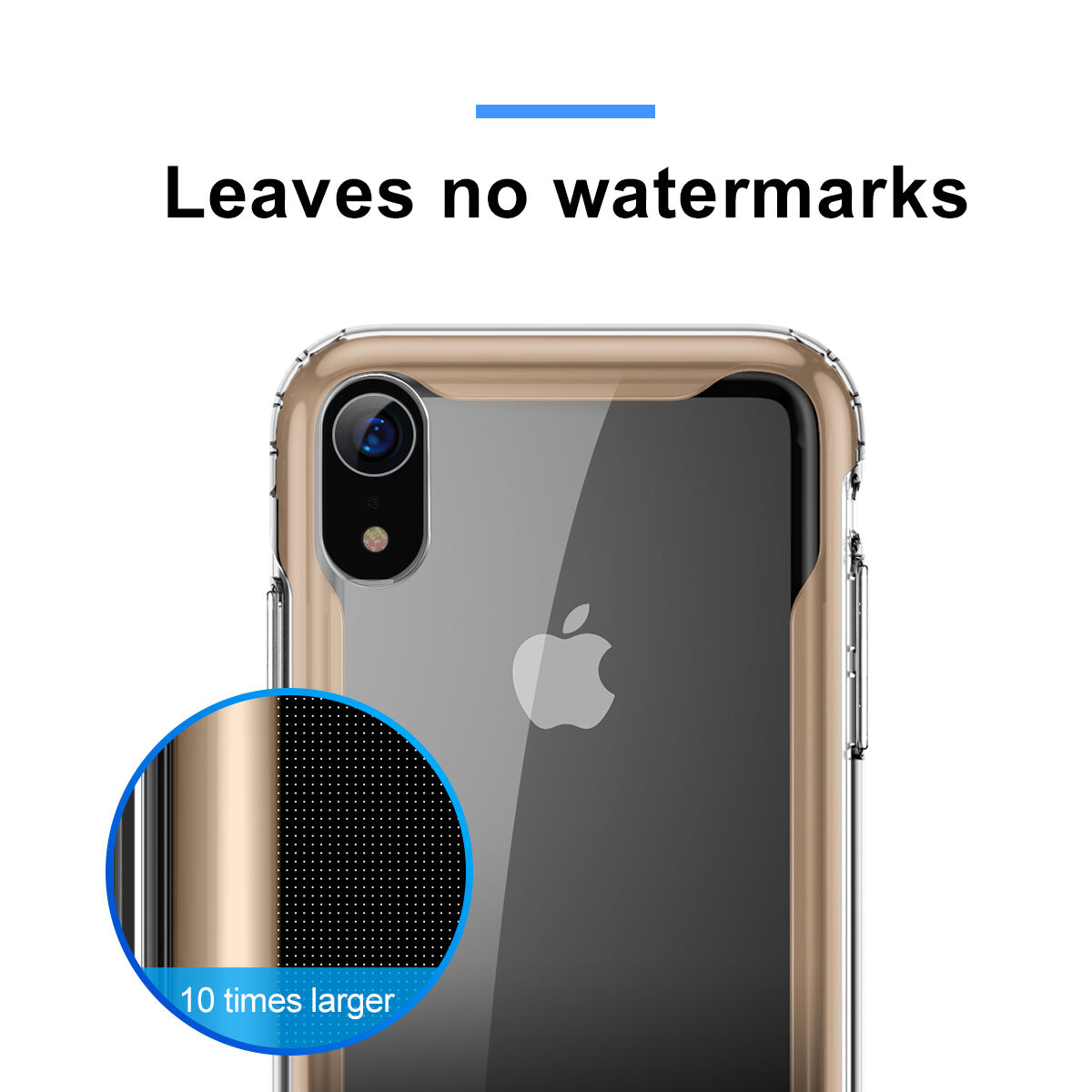 BASEUS pantser doorzichtige afdekking met frame voor iPhone XR - zwart