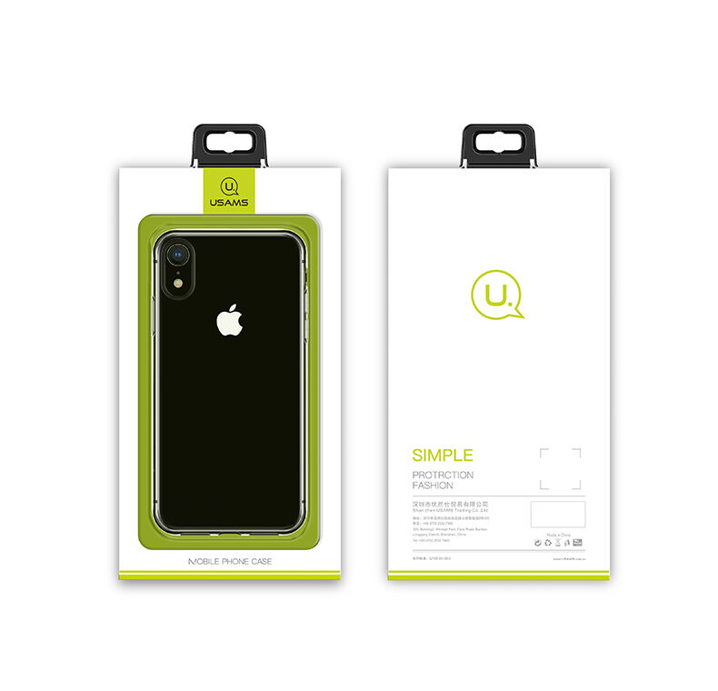USAMS transparante hoes voor iPhone XR