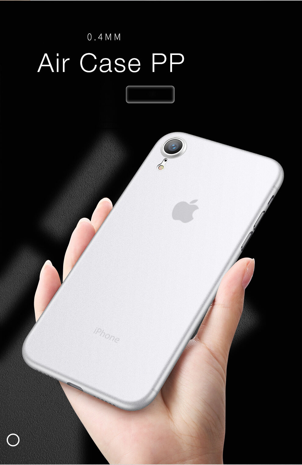 CAFELE ultradunne hoes voor iPhone XR - zwart