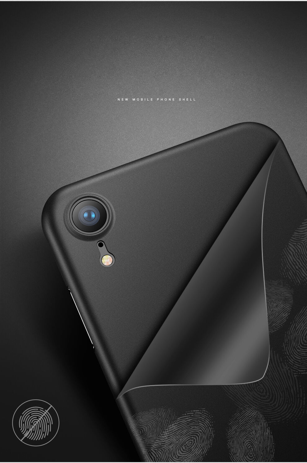 CAFELE ultradunne hoes voor iPhone XR - zwart