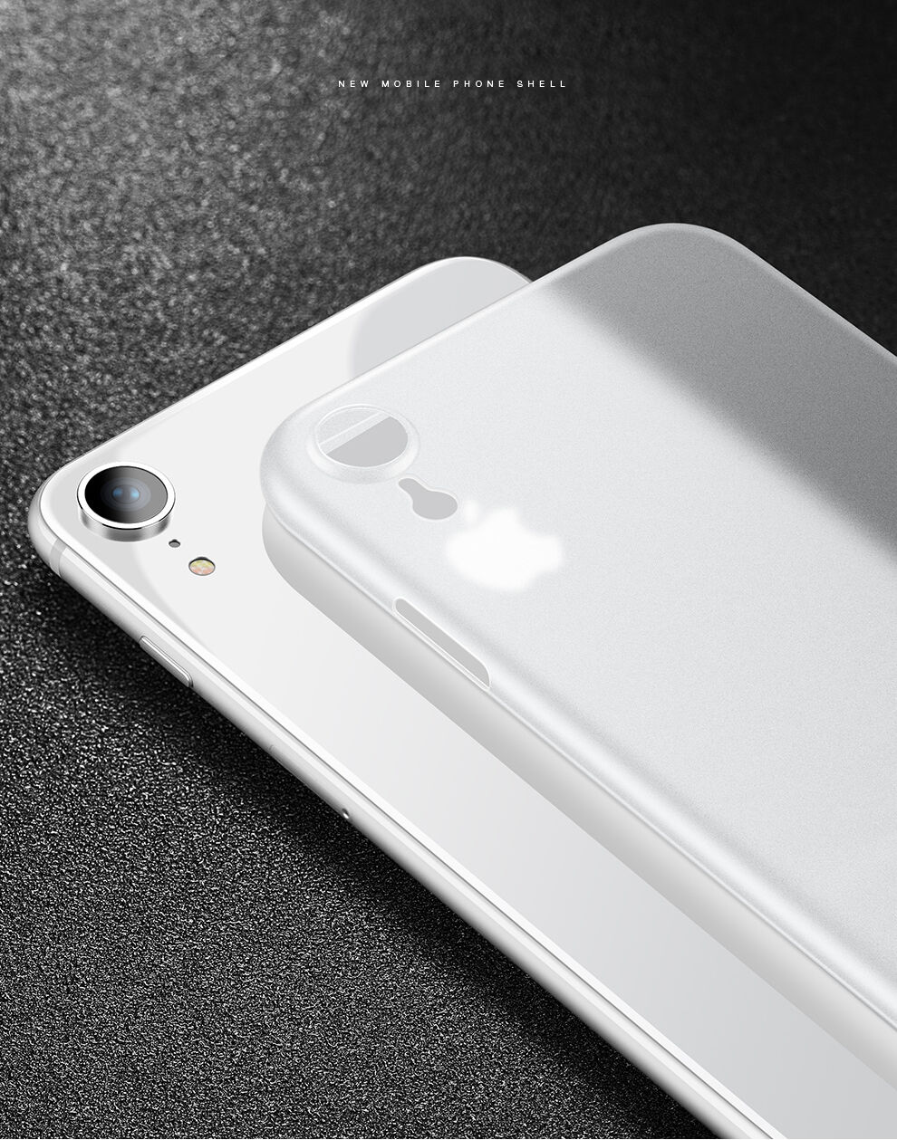 CAFELE ultradunne hoes voor iPhone XR - zwart
