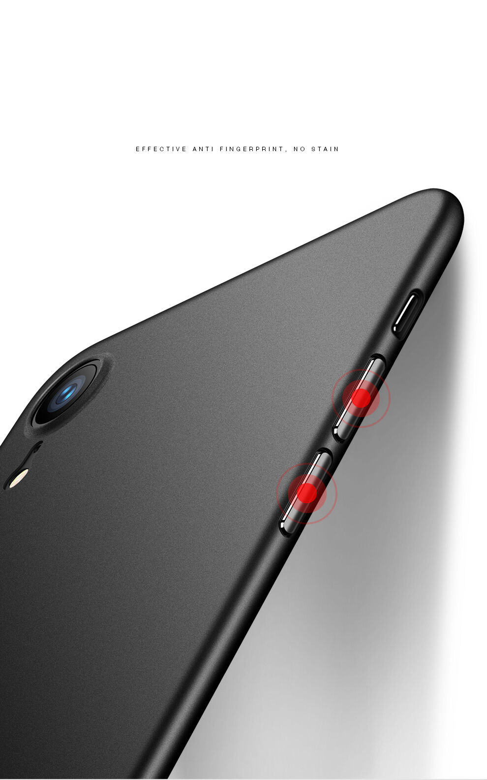 CAFELE ultradunne hoes voor iPhone XR - zwart