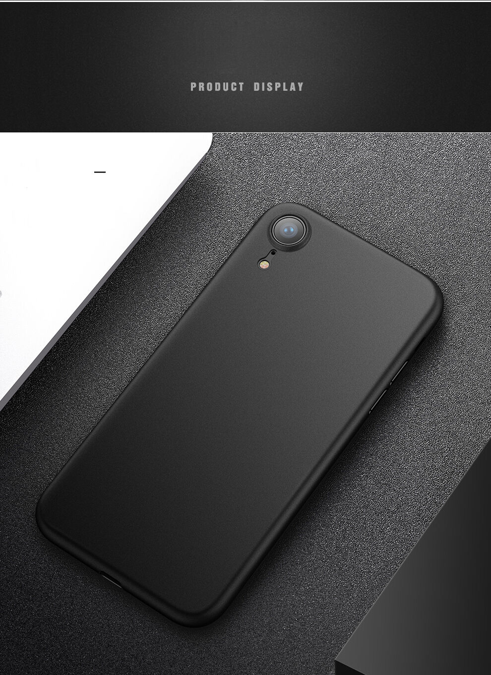 CAFELE ultradunne hoes voor iPhone XR - zwart