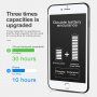 BASEUS ontwerp deksel met batterij 5000mAh voor Apple iPhone 7 / 8 - romig