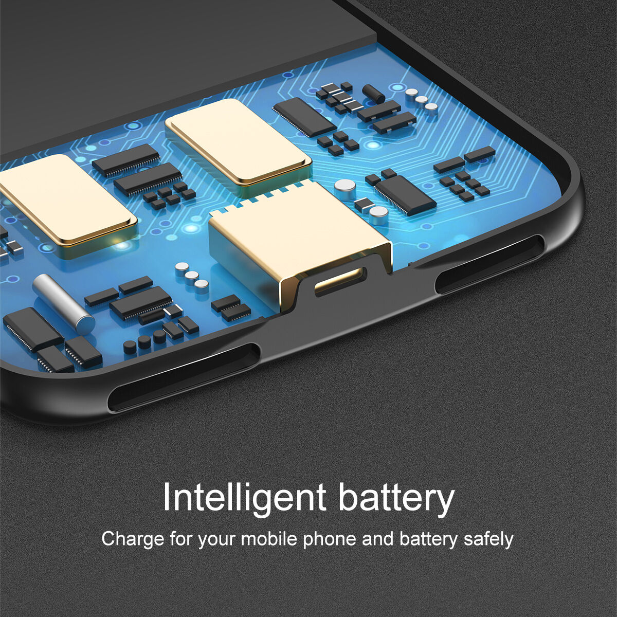 BASEUS ontwerp deksel met batterij 5000mAh voor Apple iPhone 7 / 8 - romig