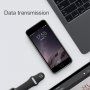 BASEUS ontwerp deksel met batterij 5000mAh voor Apple iPhone 7 / 8 - romig
