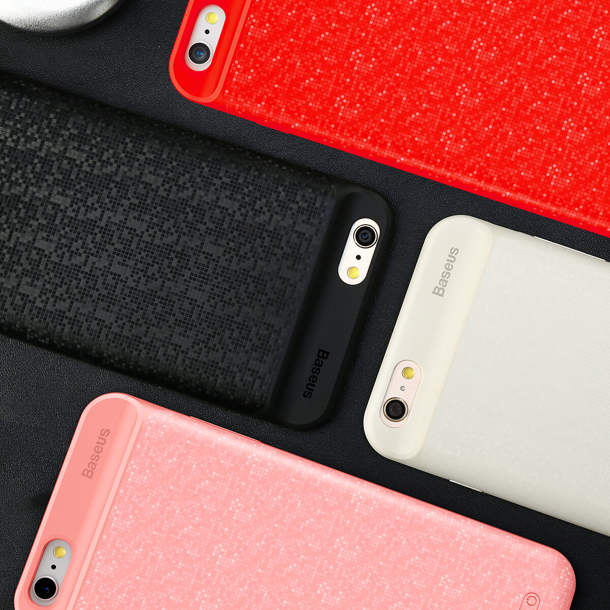BASEUS-batterijdeksel 7300mAh voor 6 Plus / 6S Plus - rood