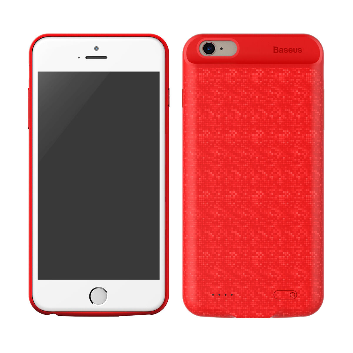 BASEUS-batterijdeksel 7300mAh voor 6 Plus / 6S Plus - rood