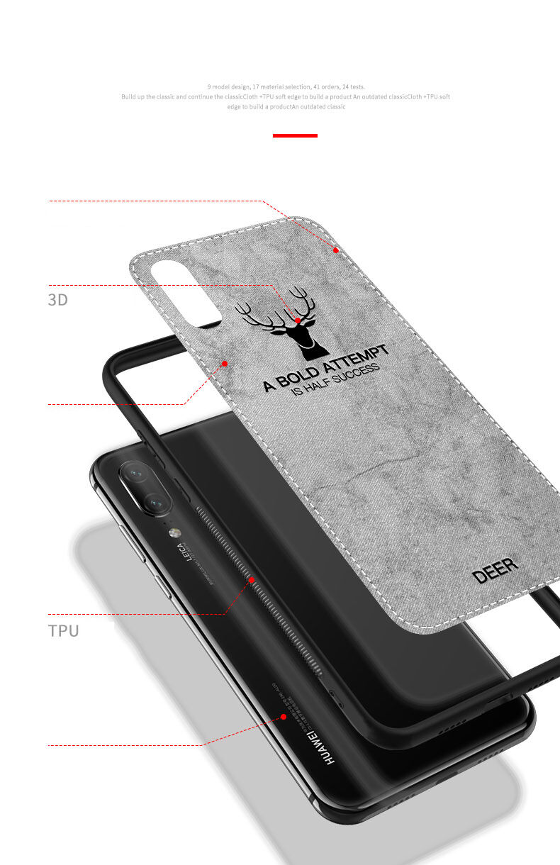Bekleding met textieloppervlak voor iPhone XS/iPhone X X - grijs