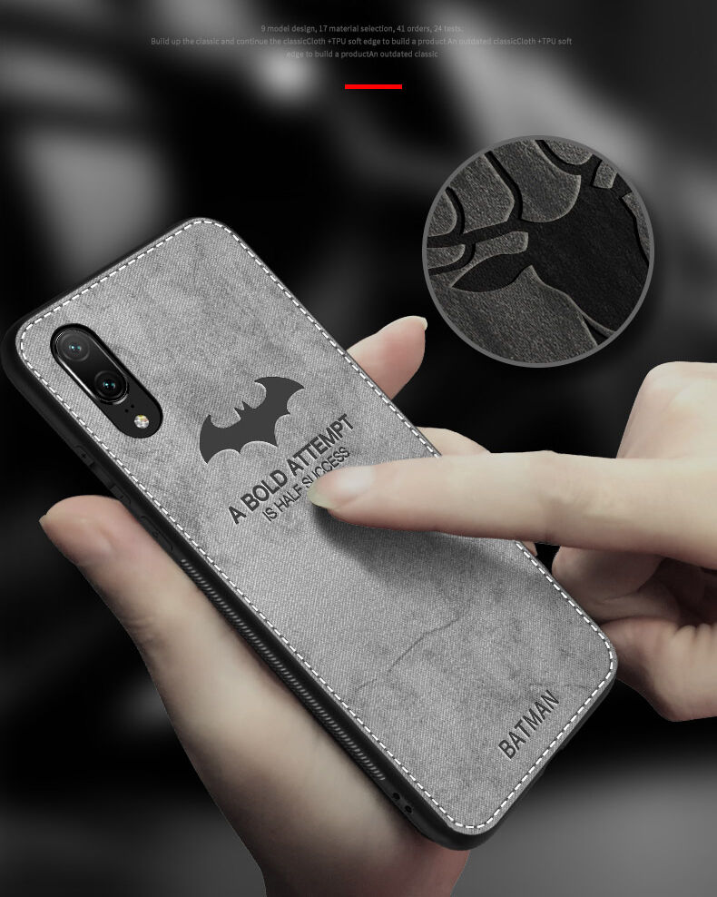 Bekleding met textieloppervlak voor iPhone XS/iPhone X X - grijs