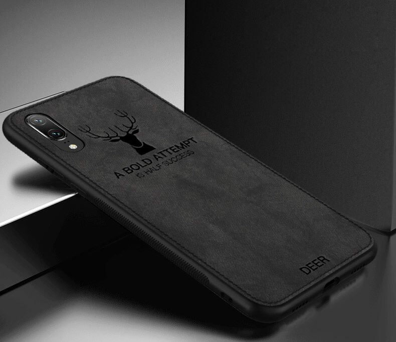 Bekleding met textieloppervlak voor iPhone XS/iPhone X X - zwart
