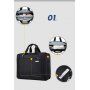 Luxe tas / rugzak voor iPad / MacBook tot 17" - donkerblauw