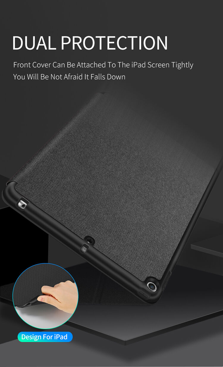 DUX DUCIS Domo etui met ruimte voor Apple Pencil en slaapfunctie voor iPad 9,7