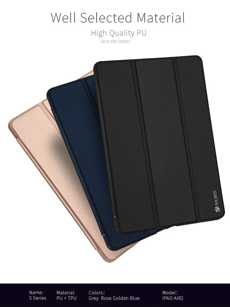 DUX DUCIS-koffer met standaard voor DUX DUCIS met standaard voor Apple iPad mini - zwart