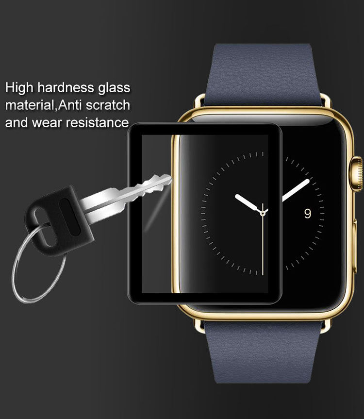 IMAK Pro + gehard glas 2.5D voor Apple horloge - zwart