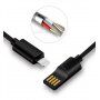 X-LEVEL Elegante USB / Bliksemkabel voor Apple iPhone / iPad / iPad / X-LEVEL Elegante USB / Bliksemkabel voor Apple iPhone / iPad / iPod - 8cm - groen