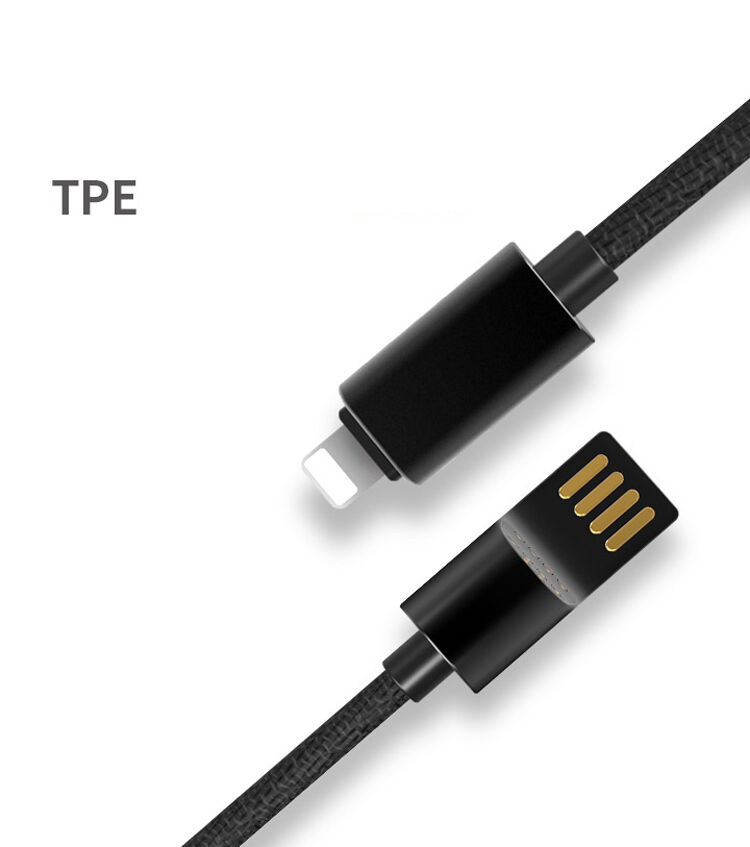 X-LEVEL Elegante USB / Bliksemkabel voor Apple iPhone / iPad / iPad / X-LEVEL Elegante USB / Bliksemkabel voor Apple iPhone / iPad / iPod - 8cm - groen