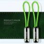 X-LEVEL Elegante USB / Bliksemkabel voor Apple iPhone / iPad / iPad / X-LEVEL Elegante USB / Bliksemkabel voor Apple iPhone / iPad / iPod - 8cm - groen