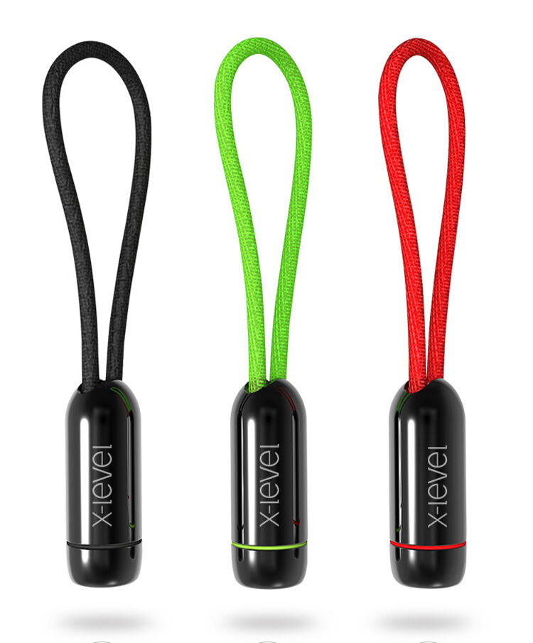 X-LEVEL Elegante USB / Bliksemkabel voor Apple iPhone / iPad / iPad / X-LEVEL Elegante USB / Bliksemkabel voor Apple iPhone / iPad / iPod - 8cm - zwart