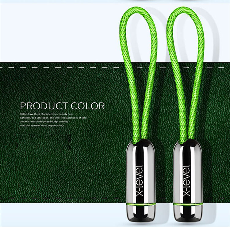 X-LEVEL Elegante USB / Bliksemkabel voor Apple iPhone / iPad / iPad / X-LEVEL Elegante USB / Bliksemkabel voor Apple iPhone / iPad / iPod - 8cm - rood