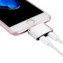 Reductie van de bliksemschakelaar, voor het luisteren naar muziek en het opladen van de batterij. - zilver