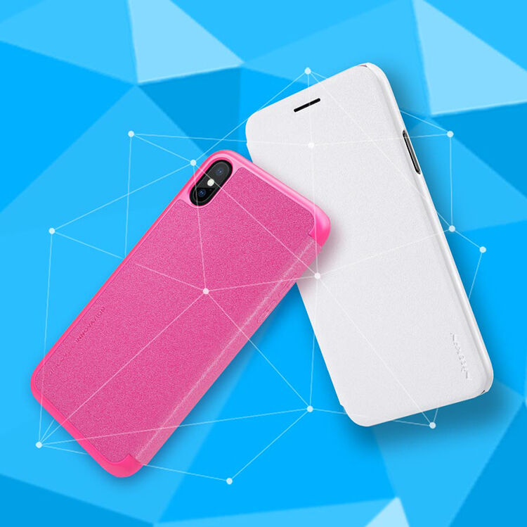 NILLKIN beschermende flip case voor Apple iPhone XS - zwart