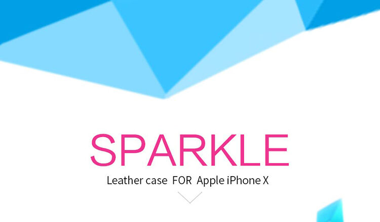 NILLKIN beschermende flip case voor Apple iPhone XS - zwart
