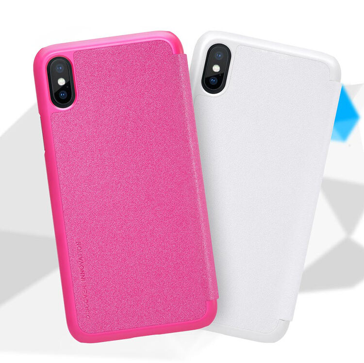 NILLKIN beschermende flip case voor Apple iPhone XS - zwart
