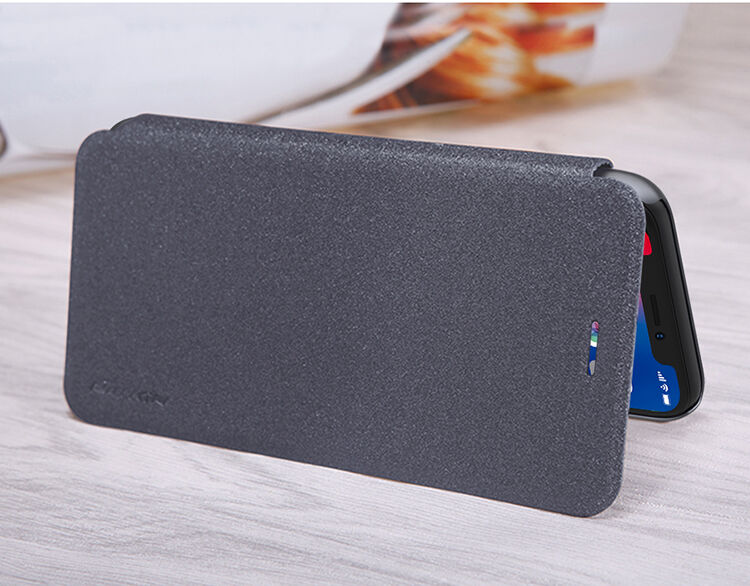 NILLKIN beschermende flip case voor Apple iPhone XS - zwart