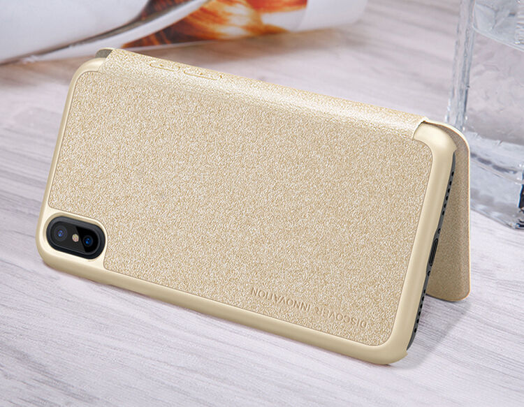 NILLKIN beschermende flip case voor Apple iPhone XS - zwart