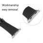 Reserve metalen gesp met as voor riem voor Apple Watch 42mm / 41mm / 40mm / 38mm - 2 stuks - zwart