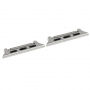 Reserve metalen gesp met as voor riem voor Apple Watch Ultra 49mm / 46mm / 45mm / 44mm / 42mm - 2 stuks - zilver