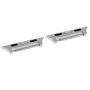 Reserve metalen gesp met as voor riem voor Apple Watch Ultra 49mm / 46mm / 45mm / 44mm / 42mm - 2 stuks - zilver
