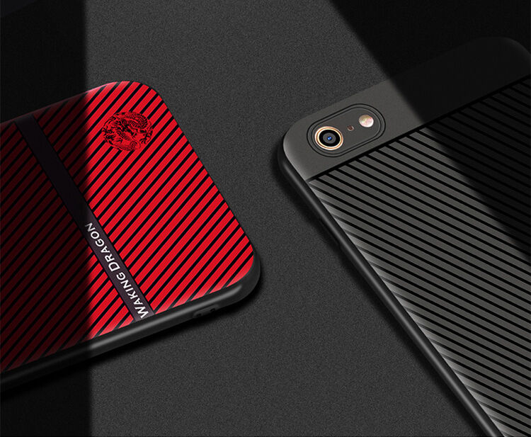 WAKING DRAGON elegante hoes van zacht plastic voor Apple iPhone 6 / 6S - rood