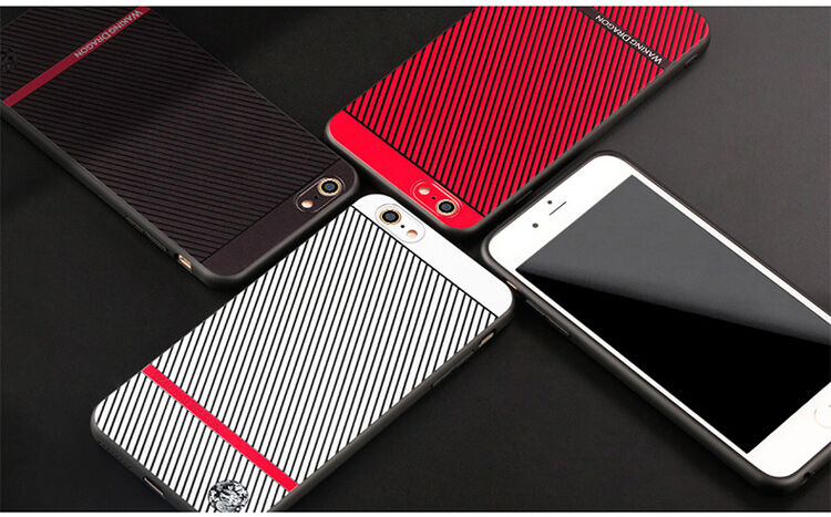 WAKING DRAGON elegante hoes van zacht plastic voor Apple iPhone 6 / 6S - rood