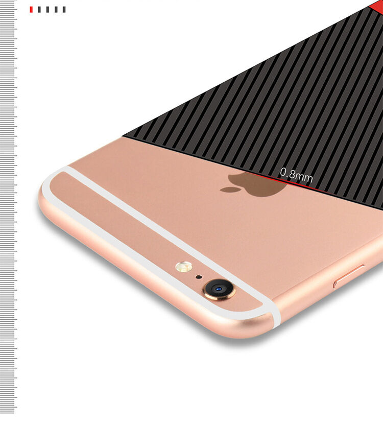 WAKING DRAGON elegante hoes van zacht plastic voor Apple iPhone 6 / 6S - rood