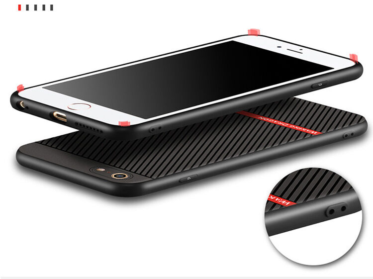 WAKING DRAGON elegante hoes van zacht plastic voor Apple iPhone 6 / 6S - rood