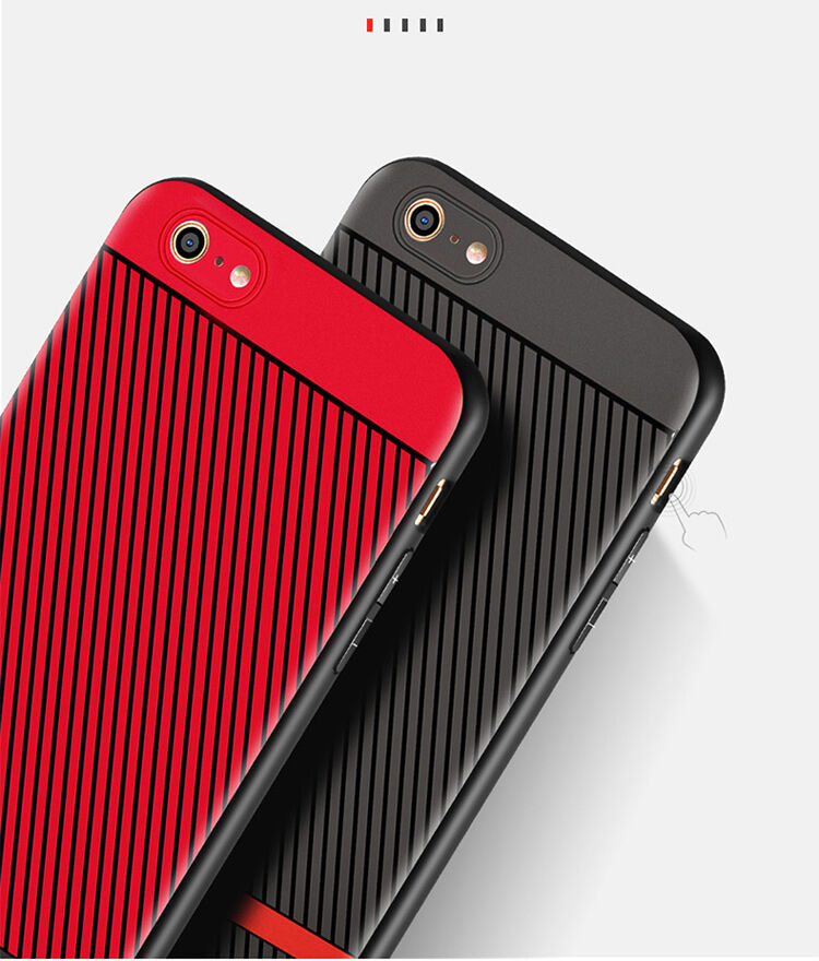 WAKING DRAGON elegante hoes van zacht plastic voor Apple iPhone 6 / 6S - rood